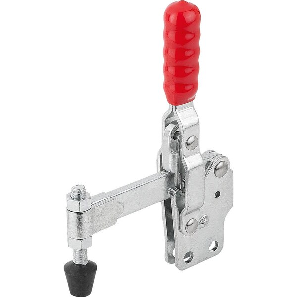 Kipp Toggle Clamp Vertical , Vertical Foot F2=2400, Full Holding Arm M08X63, Steel Zinc Plated, K1251.02400 - main